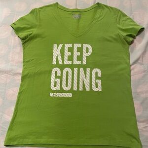 Under Armour Women's Green Short Sleeve the Tech Tee Shirt Size Large